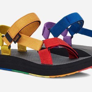 New Teva Women's Midform Universal Pride Rainbow